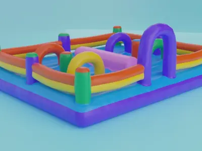 inflatable for kids large size 3D model