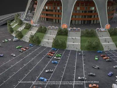 Rungrado 1st of May Stadium 3D Model High Quality 3D model