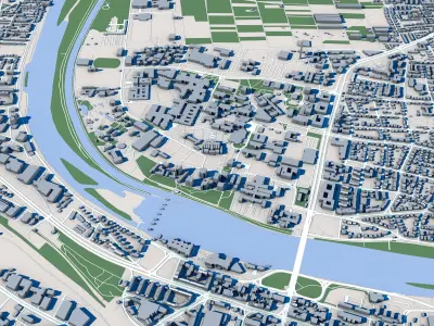 Heidelberg City Germany 3D model