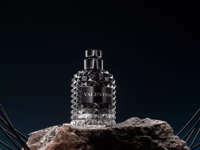 Valentino Perfume Product Scene Octane Render 3D model