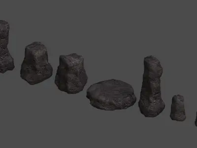 Rock Set 05 - Cave 3D model