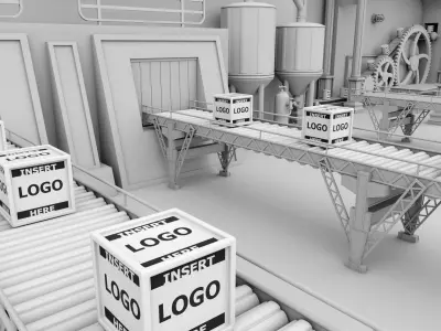 Interior Factory Scene 3D model