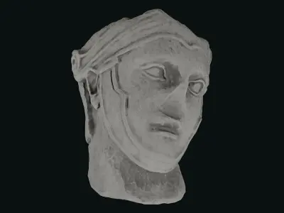 Seleukos Bust Low-poly 3D model