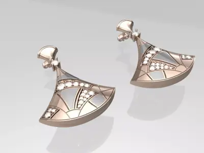 Earrings 3D print model
