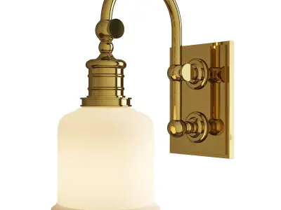 Keswick 1 Light Wall Sconce Low-poly 3D model