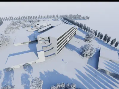 School-University -High School 3D model