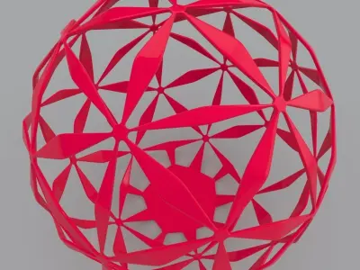 Daisy Ball Geometric Shape 3D Print Model 3D print model