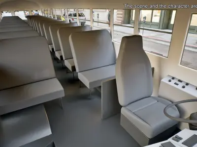  School Buses Rigged Collection 