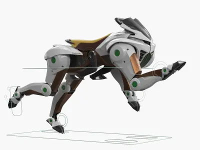  Kawasaki Corleo Rideable Mech Beast White Copper Rigged 