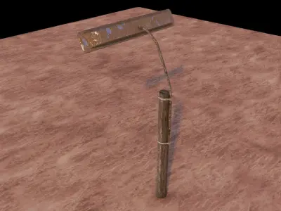 Pillar lamp 3D model