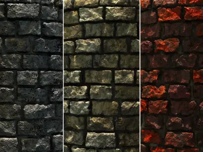 Stone Brick Wall - Game Textures Texture