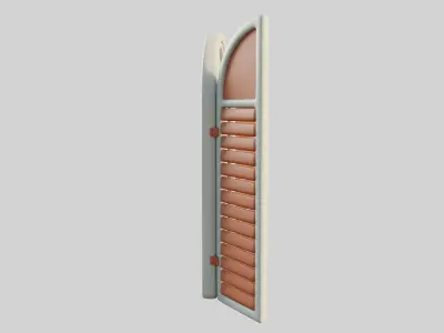 Cartoon Window 24a Low-poly 3D model