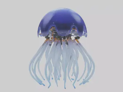 Robot version of a robot jellyfish model 3D model