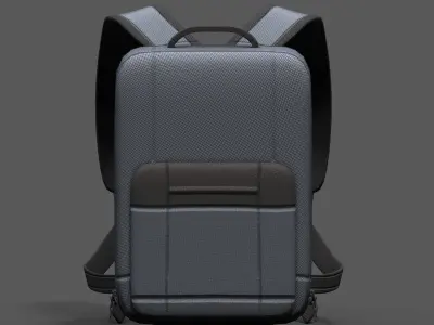 Backpack Camping Generic Color 3d model  Low-poly 3D model