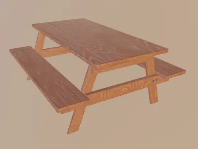 Picnic Table 3D model