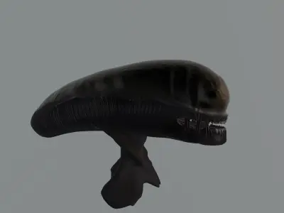 xenomorph head sculpt 3D model
