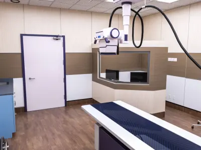 MEDICAL SPACES-RADIOLOGY-XRAY-ROOM 3D model