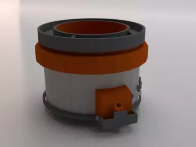 Sci-Fi Dropper 03 Low-poly 3D model