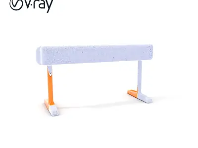 Traffic Safety Barrier Model Pack Low-poly 3D model