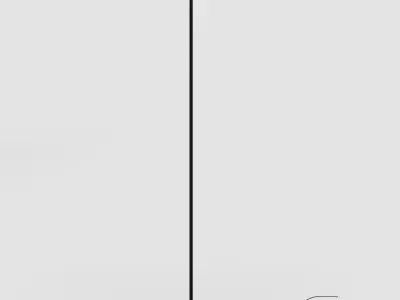 Floor lamp Ideal Lux COLONNA PT4 NERO 3D model