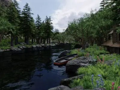 Valley Scene 3D model