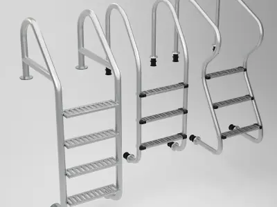 Pool Ladders Low-poly 3D model