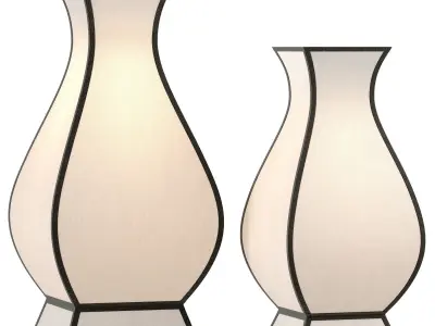 Molto Pagoda Table Lamps 3D model