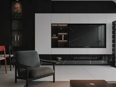 apartment interior scenes   3D model