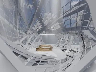 Sci fi interior loft 3D model