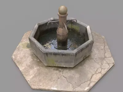  Public Fountain  3D model