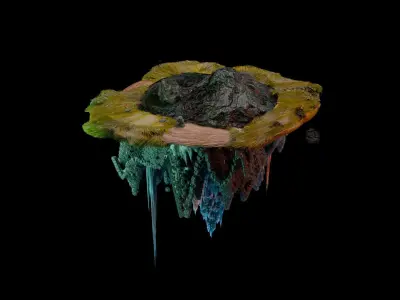 Floating Island  3D model