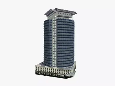 WHK Horwath Center Low-poly 3D model