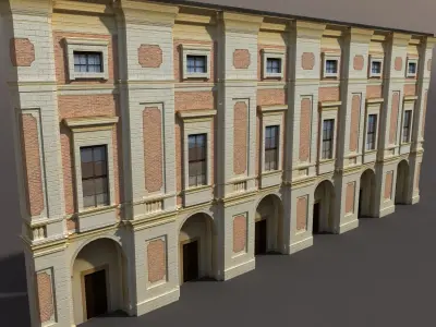 Apartment House 87 Low-poly 3D model