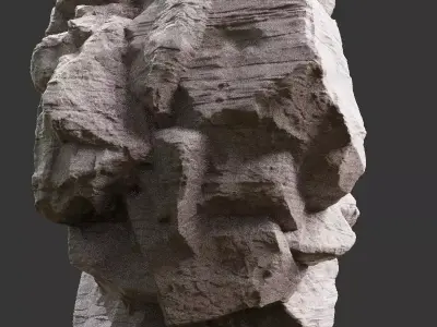 Stylized Realistic Highpoly Rock - CG And Games - 01 3D model