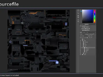 Spaceship Civilian Ship Collection II 3D Model Pack