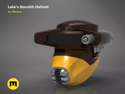 Princess Leia - Boushh Helmet 3D print model
