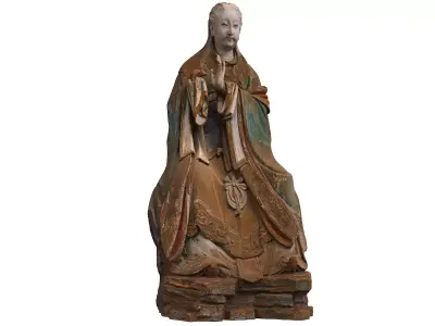 Deity Statue Sculpture09 3D model