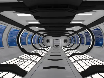 Sci Fi Interior 3D model 56