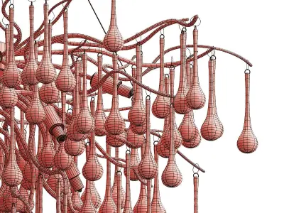Marian branching chandelier 3D model
