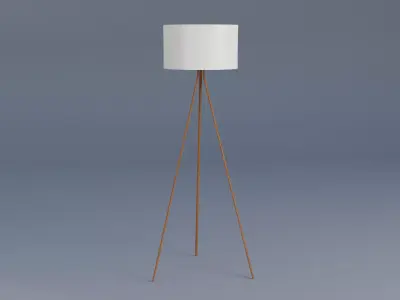 Floor Lamps Low-poly 3D model