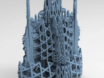 Planet side corporation tower  3D model