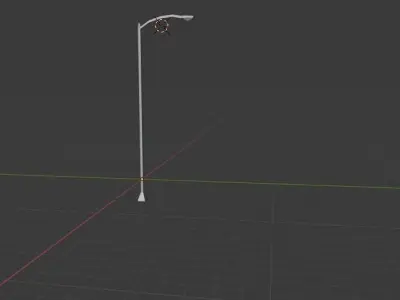 free light pole Free low-poly 3D model