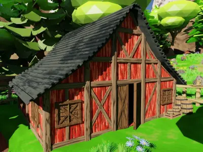 House Near Farm 3D model