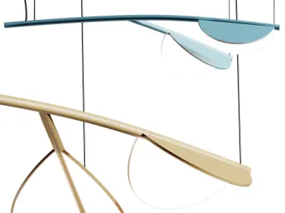 Flos Almendra Arch S2 Pendant Lamp 3D model