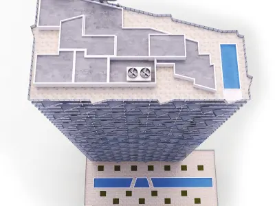 Hotel SLS Brickell Miami 3D model