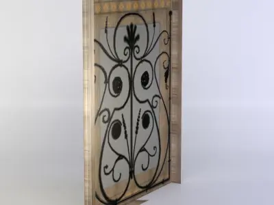 Window sheet of paper Low-poly 3D model