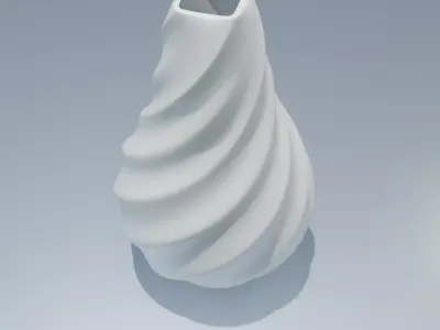 Elegant Twisted Vase Free 3D print model