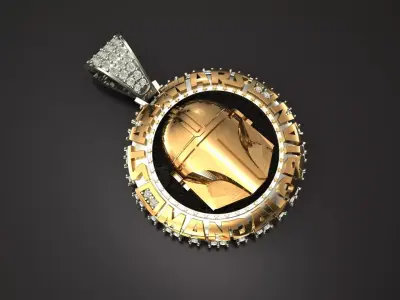 Star wars Diamond Pendant 3D print model