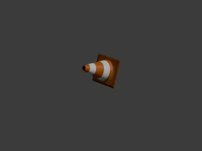 3D Model Safety Road Cone 3D model