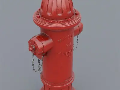 fire hydrant 3D model 39
